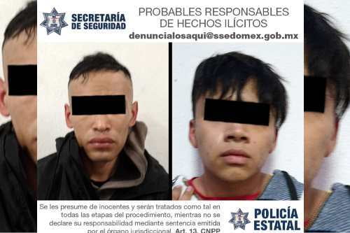 Atrapan a dos hombres armados en Capulhuac, había denuncias ciudadanas